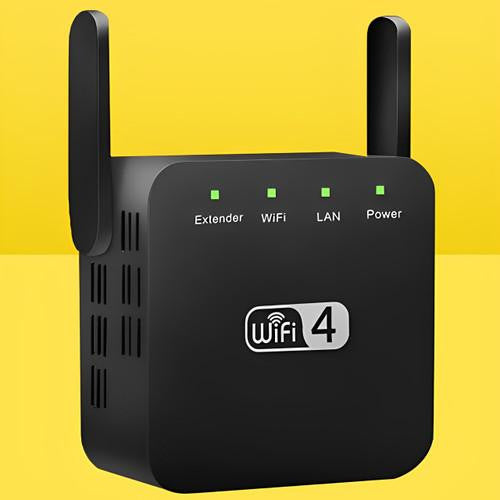 Dual-Band WiFi Extender with High-Gain Antennas and Gigabit Ethernet Port