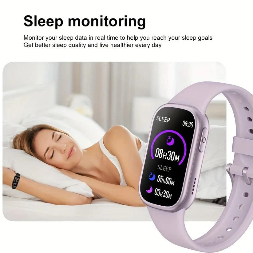Fitness Smartwatch with 7-Day Battery Life and IP68 Water Protection