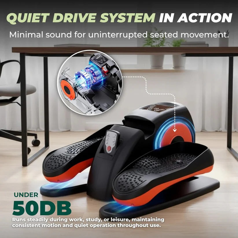 Under Desk Elliptical with Remote Control and LCD Display, 12-Speed