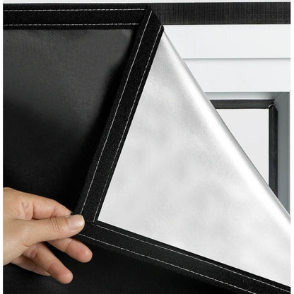 Static Cling Blackout Window Shade with Heat Blocking and Reusable Positioning