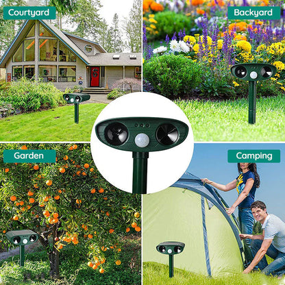 Solar Armadillo Repeller with Motion Sensor and 30ft Detection Range