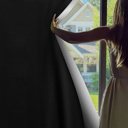 Static Cling Blackout Window Shade with Heat Blocking and Reusable Positioning