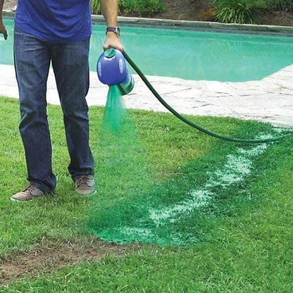 Liquid Grass Seed Spray with Hose Attachment and Fiber Mulch Coating