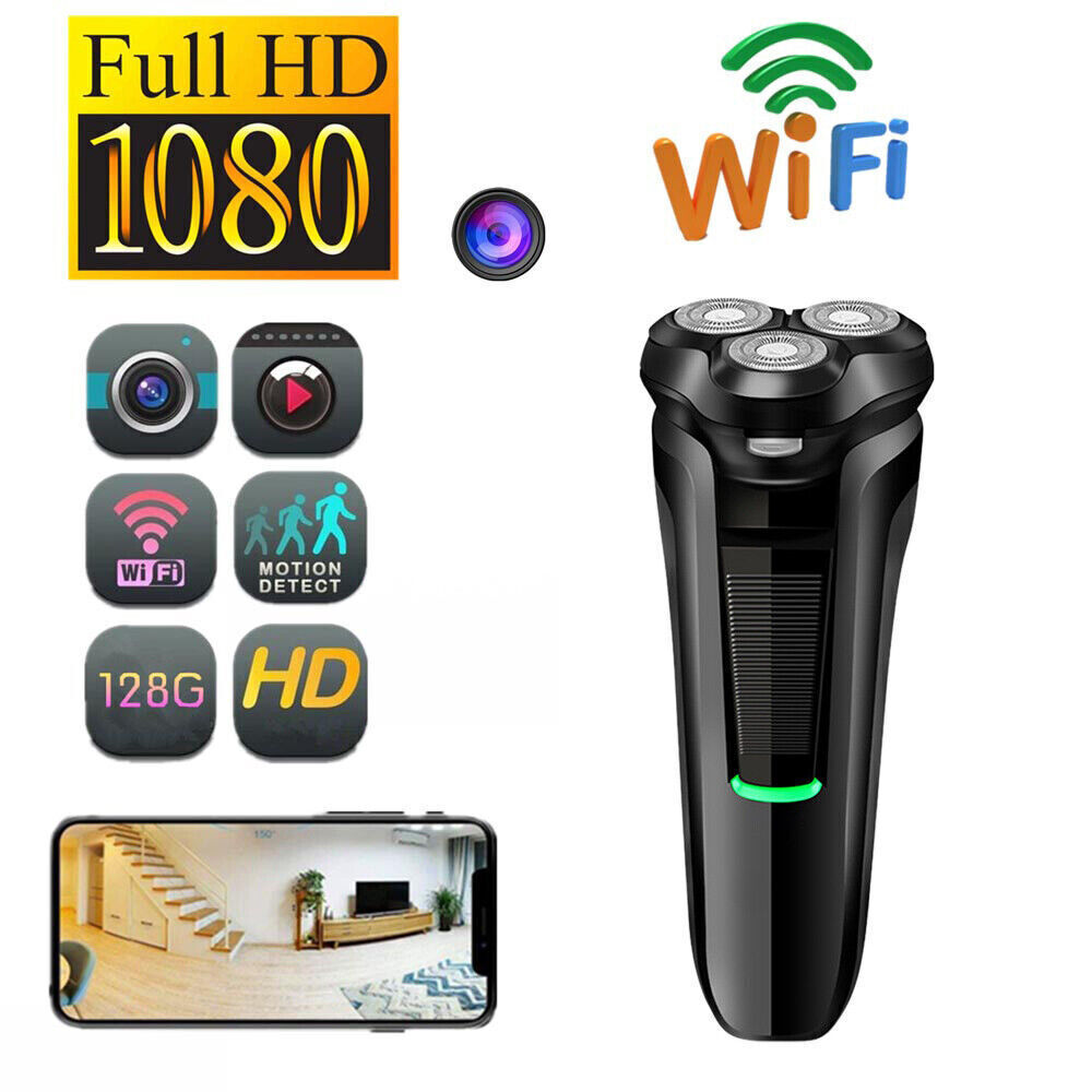 1080P Hidden Camera Shaver with WiFi Streaming and Motion Detection