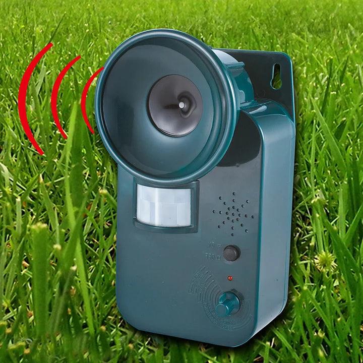 Ultrasonic Animal Repeller with Motion Sensor and Adjustable Frequency, 5000ft Coverage