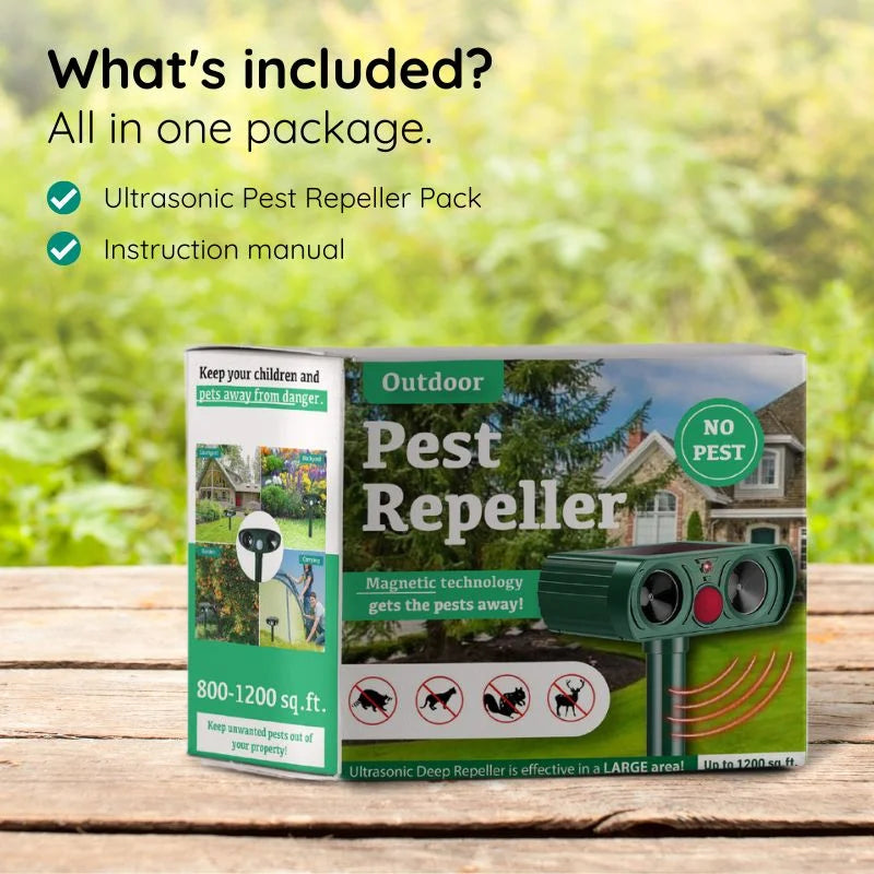 Solar Armadillo Repeller with Motion Sensor and 30ft Detection Range