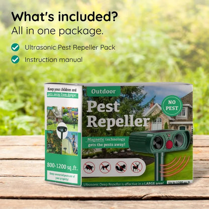 Solar Armadillo Repeller with Motion Sensor and 30ft Detection Range