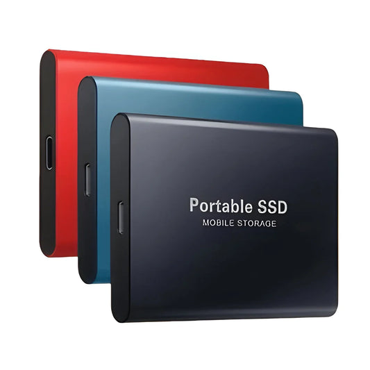 External SSD with High-Speed Data Transfer and Universal Compatibility, Ultra-Thin Design