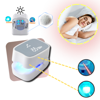 Laser Nail Treatment Device with Dual Cold Laser and Blue Light, Clip-On Design