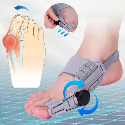 Adjustable Bunion Corrector with Hinge Joint and Silicone Padding, Universal Size