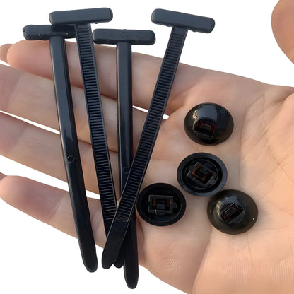 Heavy Duty Nylon Cable Ties with Self Locking Head and Weather Resistant Layout, 50 Pack
