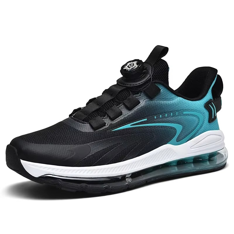 Men's Running Sneakers with Air Pocket Sole and Mesh Upper, Non-Slip Outsole