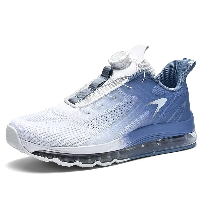 Men's Running Sneakers with Air Pocket Sole and Mesh Upper, Non-Slip Outsole