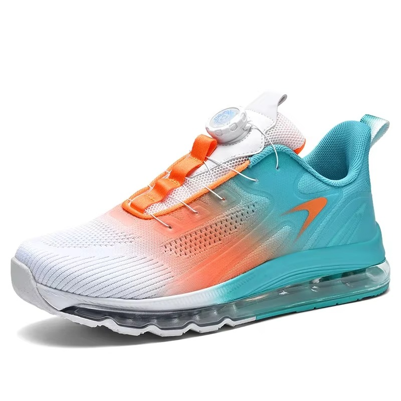 Men's Running Sneakers with Air Pocket Sole and Mesh Upper, Non-Slip Outsole