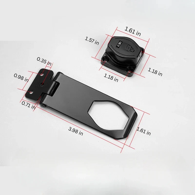 3-Digit Combination Cabinet Lock with 1,000 Code Options and Rust-Resistant Design