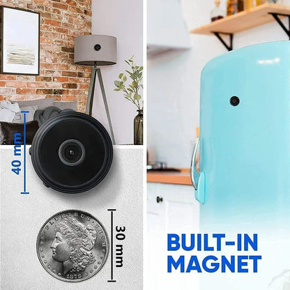 Portable 1080p HD Camera with Night Vision and Motion Detection Alerts