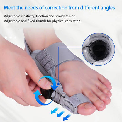 Adjustable Bunion Corrector with Hinge Joint and Silicone Padding, Universal Size