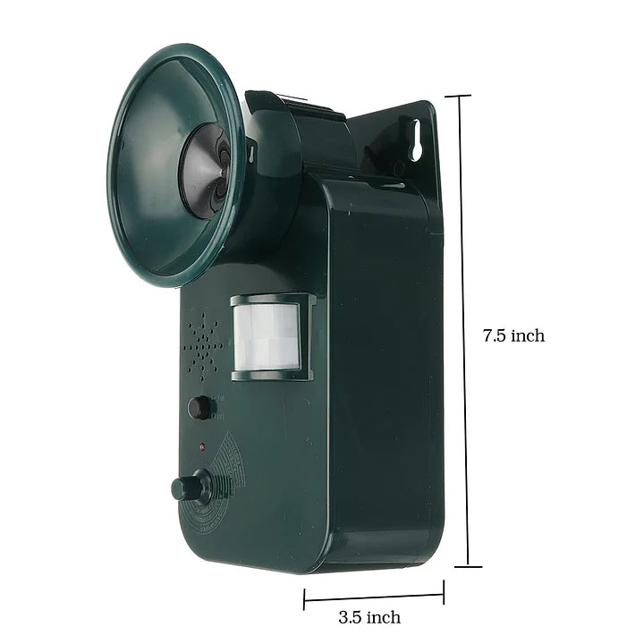 Ultrasonic Animal Repeller with Motion Sensor and Adjustable Frequency, 5000ft Coverage