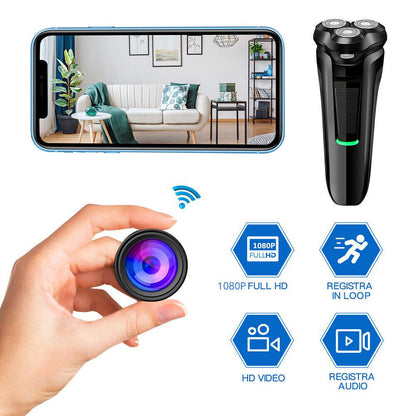 1080P Hidden Camera Shaver with WiFi Streaming and Motion Detection