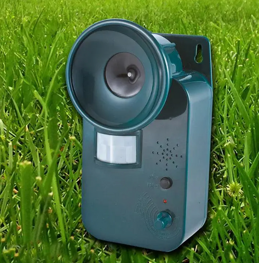 Ultrasonic Animal Repeller with Motion Sensor and Adjustable Frequency, 5000ft Coverage