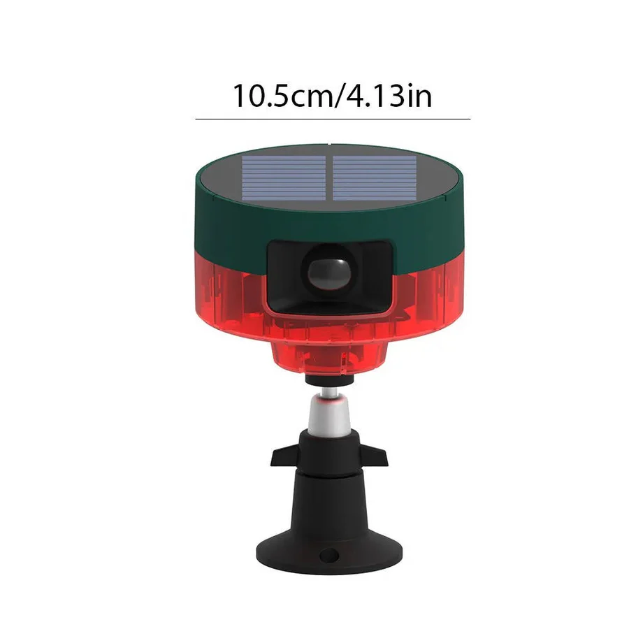 Solar Animal Repeller with Motion Sensor and LED Flash, 26ft Coverage