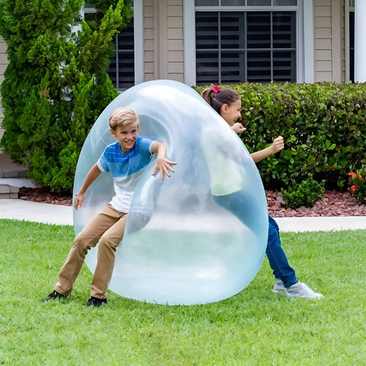 Giant Jelly Balloon Ball Set with Transparent Flexible Design and Air or Water Filling, 3 Pack