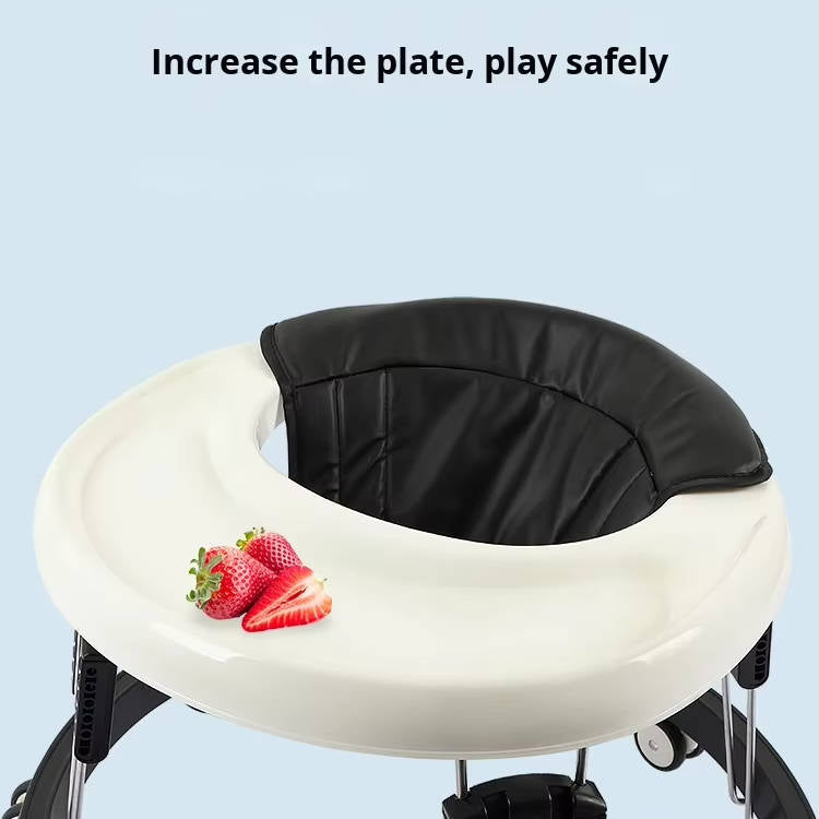 Baby Walker with Anti Rollover Base and Nine Height Adjustments for 6-18 Months