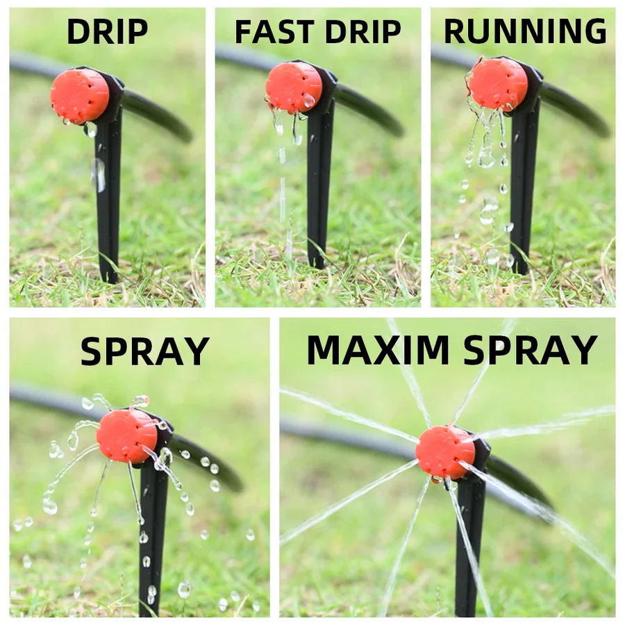 Automatic Drip Irrigation System with Pressure Regulator and Programmable Timer