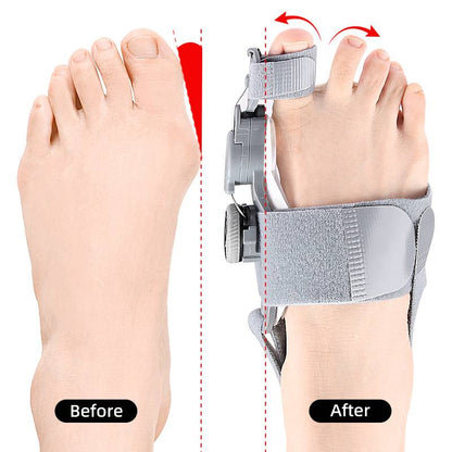 Adjustable Bunion Corrector with Hinge Joint and Silicone Padding, Universal Size