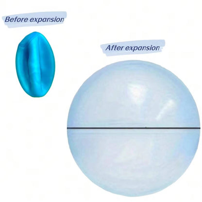 Giant Jelly Balloon Ball Set with Transparent Flexible Design and Air or Water Filling, 3 Pack
