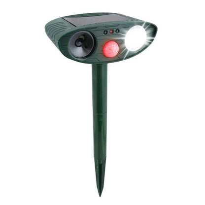 Solar Powered Ultrasonic Animal Repeller with Motion Sensor and Flashing Light, 4-Pack
