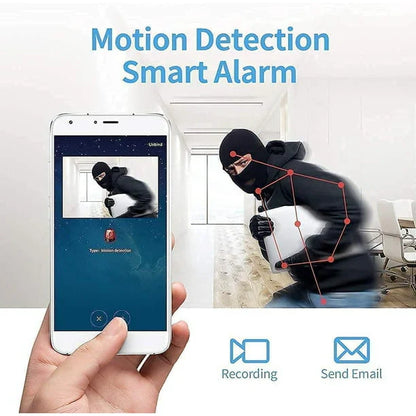 Portable 1080p HD Camera with Night Vision and Motion Detection Alerts