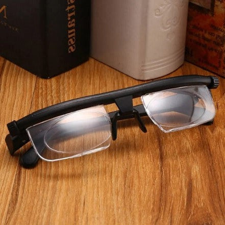 Adjustable Dial Glasses for Near and Far Vision with Independent Lens Control