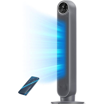 Quiet Tower Fan with 8 Speed Settings and 90 Degree Oscillation for Home and Office