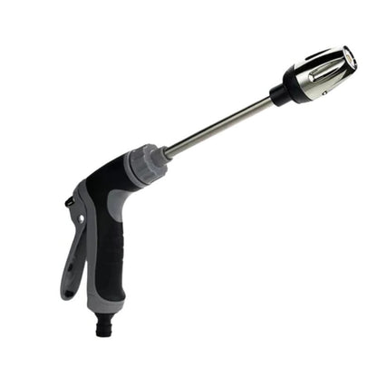 High Pressure Garden Hose Attachment with Dual Rotating Nozzle and Adjustable Spray