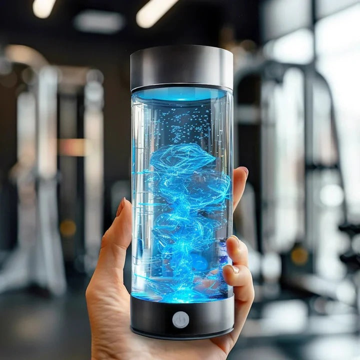 Rechargeable Hydrogen Water Generator with Transparent Chamber and One-Button Operation