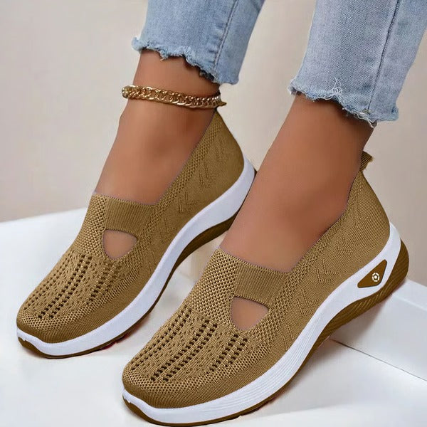 Women's Slip-On Knit Walking Shoes