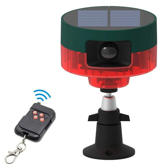 Solar Animal Repeller with Motion Sensor and LED Flash, 26ft Coverage