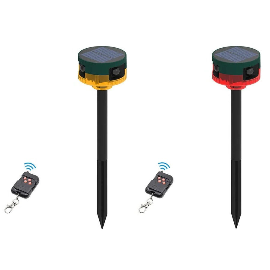 Solar Animal Repeller with Motion Sensor and LED Flash, 26ft Coverage