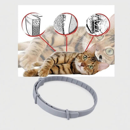 Flea and Tick Repellent Collar with Adjustable Fit and Water-Resistant Design for Dogs and Cats