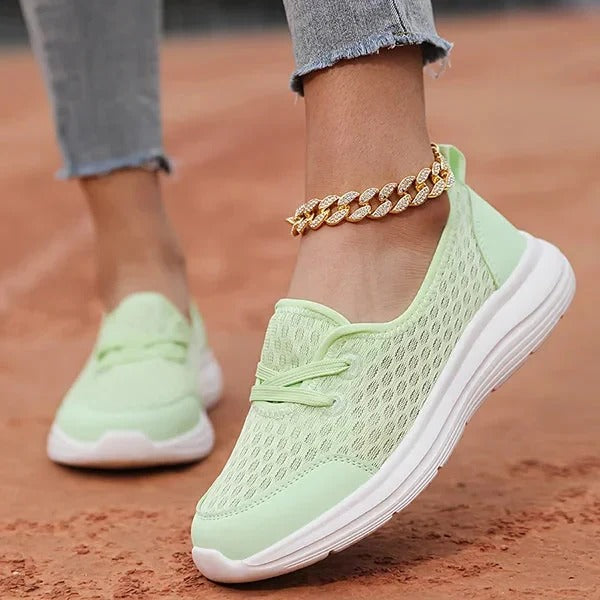 Orthopedic Mesh Shoes for Women with Memory Foam and Three Arch Support