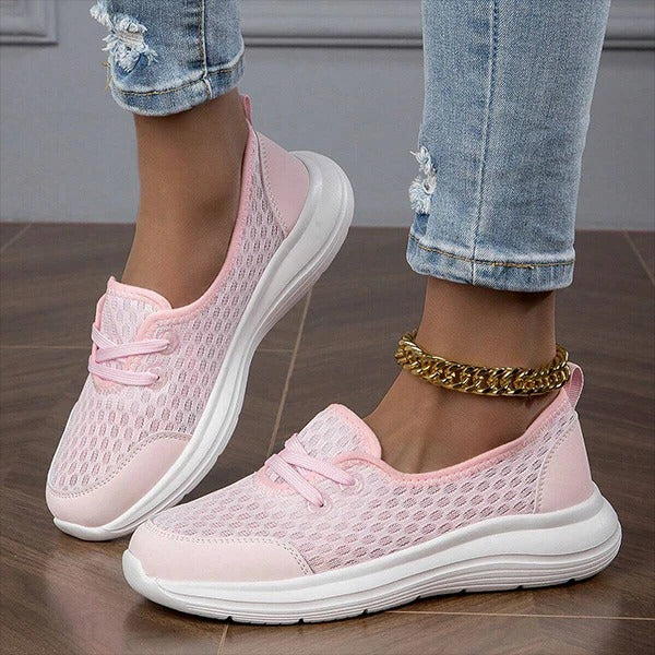 Orthopedic Mesh Shoes for Women with Memory Foam and Three Arch Support