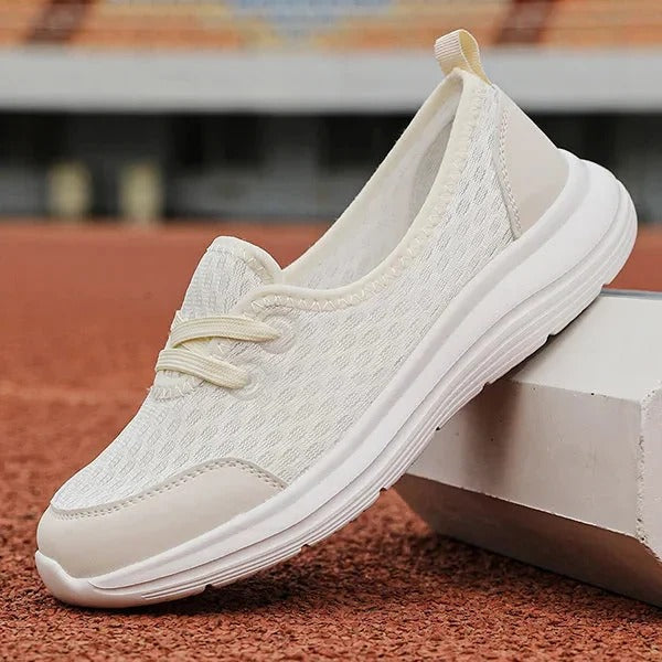 Orthopedic Mesh Shoes for Women with Memory Foam and Three Arch Support