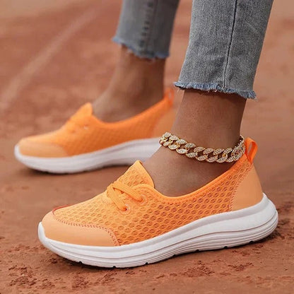 Orthopedic Mesh Shoes for Women with Memory Foam and Three Arch Support