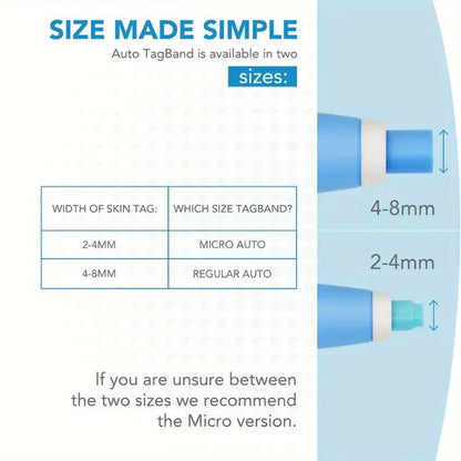 Skin Tag Removal Kit with Dual Head Pen and 40 Silicone Bands