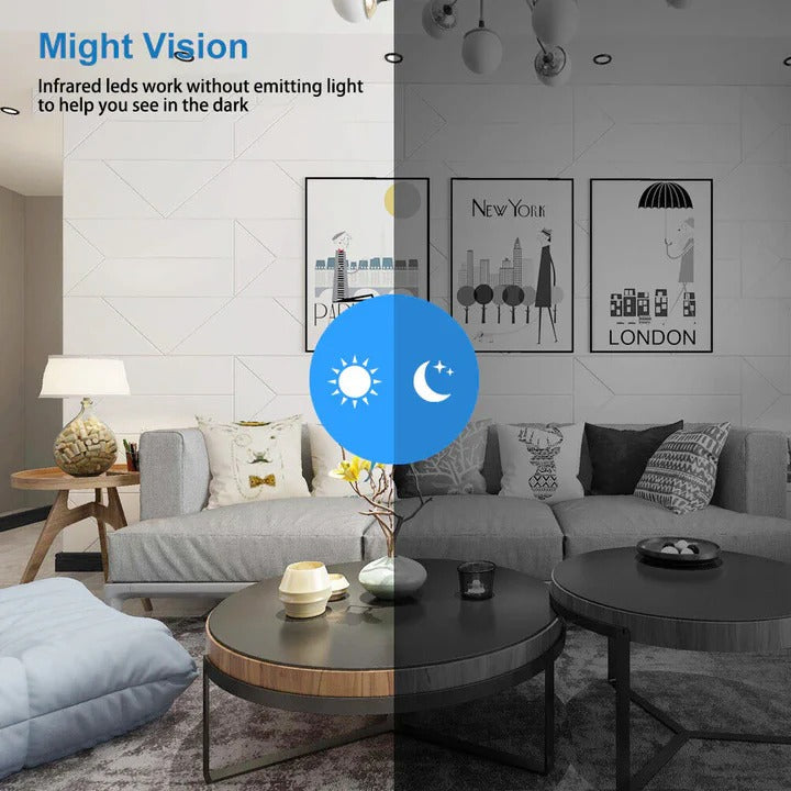 Compact Network Camera with Infrared Night Vision and Motion Alerts