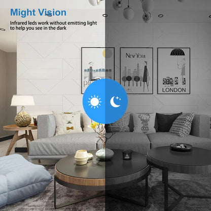 Compact Network Camera with Infrared Night Vision and Motion Alerts