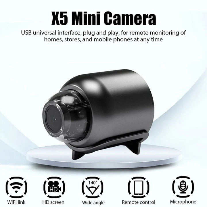 Compact Network Camera with Infrared Night Vision and Motion Alerts