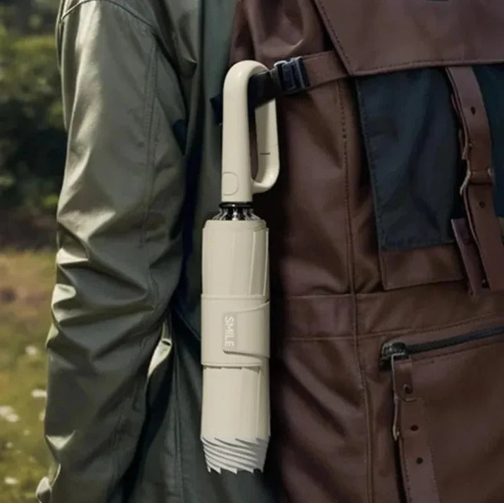 Reflective Rain Umbrella for Night Visibility and Windy Weather
