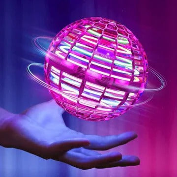 Motorised Spinning Orb with LED Lights and 30-Minute Runtime for Indoor Outdoor Play